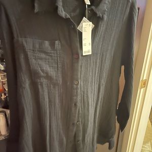 Brand new Urban Outfitters long sleeve black shirt. Light weight